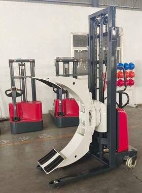 非XOJ标电动抱夹翻装卸倒料车油桶半圆自动夹抱升转旋转车型抱夹