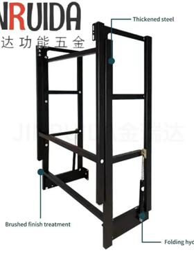金瑞达源头厂家美观挂墙壁式折JRD-ZDZ/叠桌功五金置折柜叠能花架