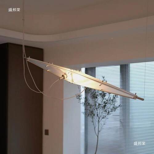 宇餐厅吊灯代简约AL830335设计师工业风楼梯陈吧台玻现星璃灯