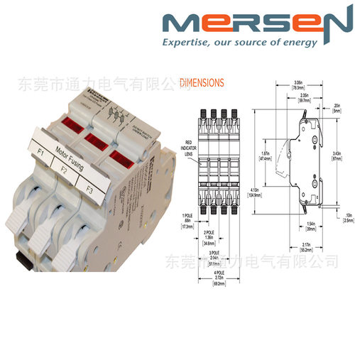 现货销售MERSEN美尔森保险丝底座 USGM4I