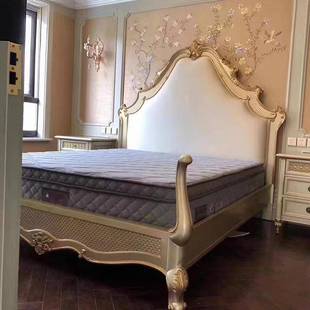 公主床实新古典别墅卧室1婚.8米 663工刻木床欧式 雕法式 轻奢手Lan