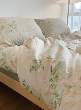 素雅的生｜美式田园纯棉件套四自然活系民宿风1.8100棉床m床笠全