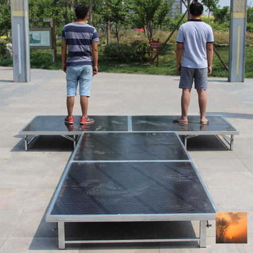 新款婚庆T台板舞台折叠升降T台婚庆道具加固T台走秀t台圆舞台演讲