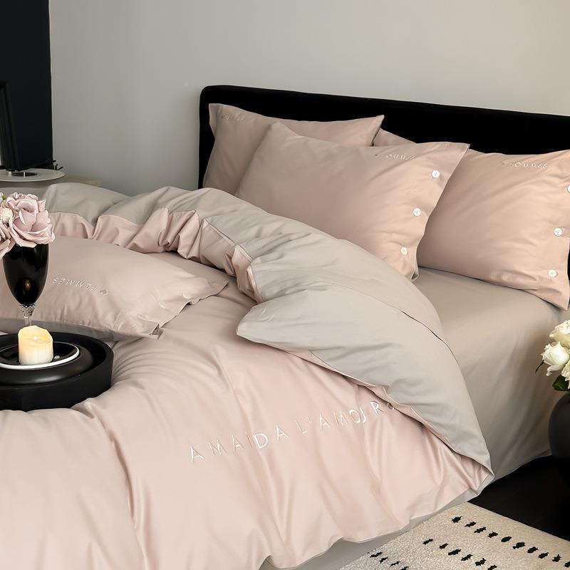 高端BOGU-S10A100S类长绒棉四磨毛件套全棉冬床单被套纯棉季裸睡