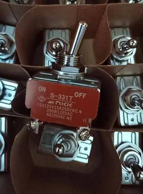 S331TS-331TNKK摇头开关两挡ON-OFF双极带螺丝S-331TNKK