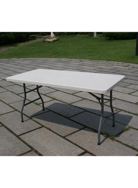 长方形152cm折叠桌办公室会议桌易储存腿部可折叠桌子5英尺