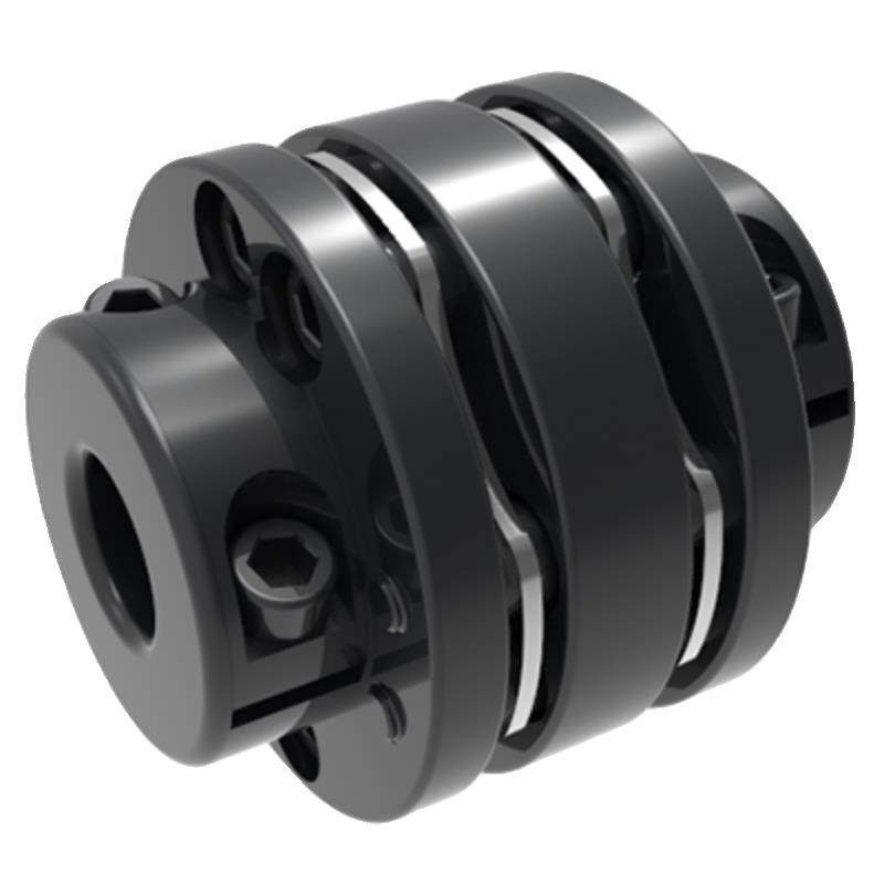 45钢DJM联轴器单膜片夹紧双膜片带键槽不锈钢大扭矩电机连轴器FES