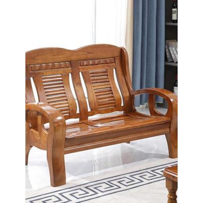 实木沙发客厅新中式小户型老式木质木头全实木农村二三人位木沙发