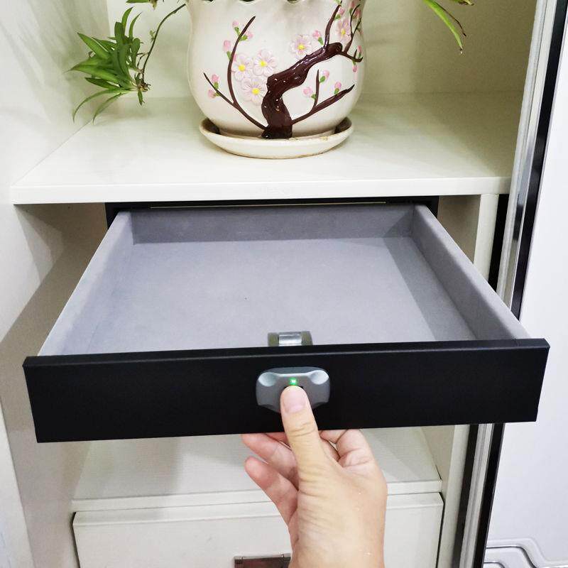 吸顶指纹抽屉式保险箱密码抽屉家用小型衣柜隐藏式办公智能保险柜
