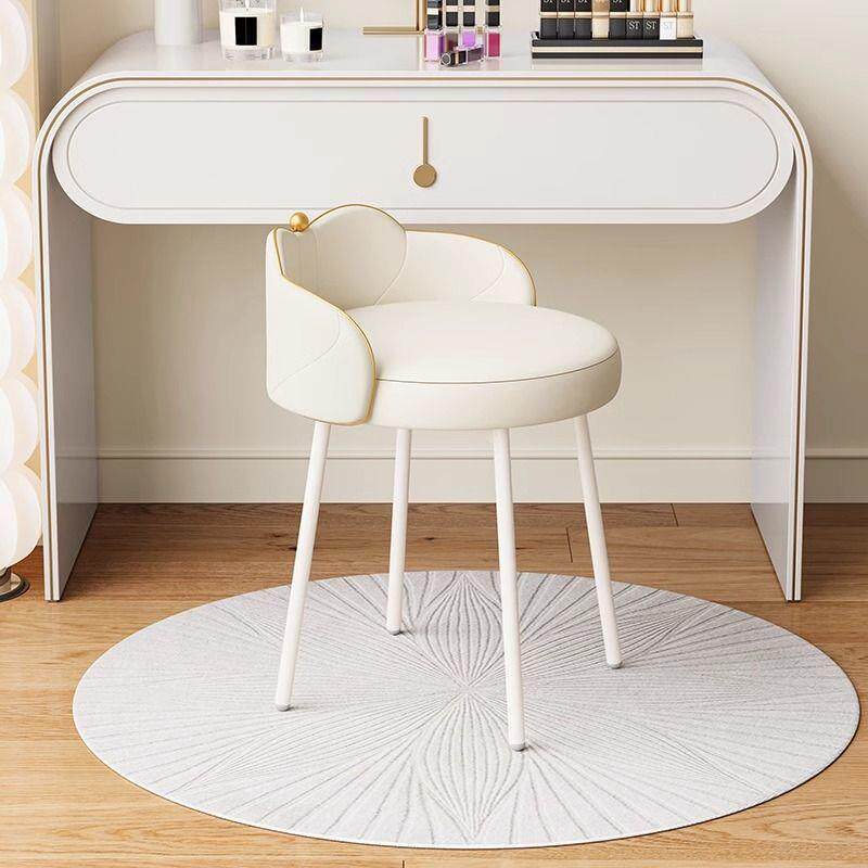 网红化妆凳轻奢高级感主卧室梳妆凳子奶油风梳妆台椅子女生美甲椅
