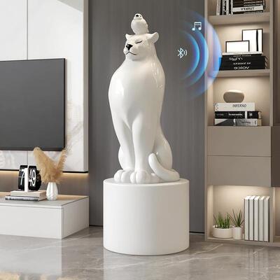 现代轻奢大型落地动物摆件家居装饰品客厅玄关电视柜旁雕塑高级感