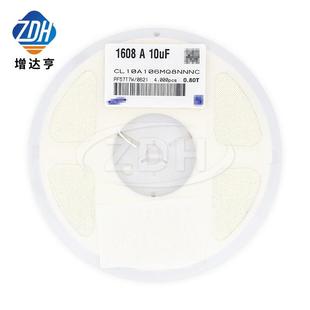 贴片陶瓷电容16080603106M10UF16VX5R20%CL10A106MO8NNNC