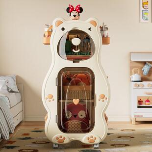 儿童书架玩具收纳架旋转体落地书柜家用置物架宝宝绘本折叠收纳柜