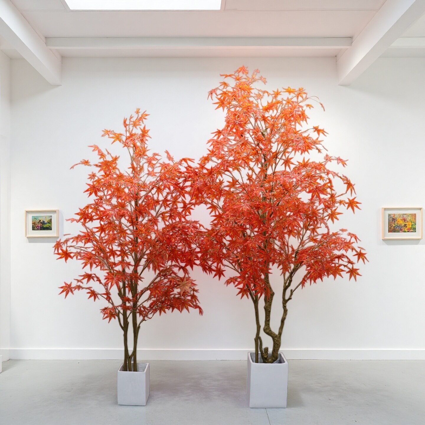 高端仿真假枫树大型中日式红枫树家居茶室展厅店面落地花艺装饰