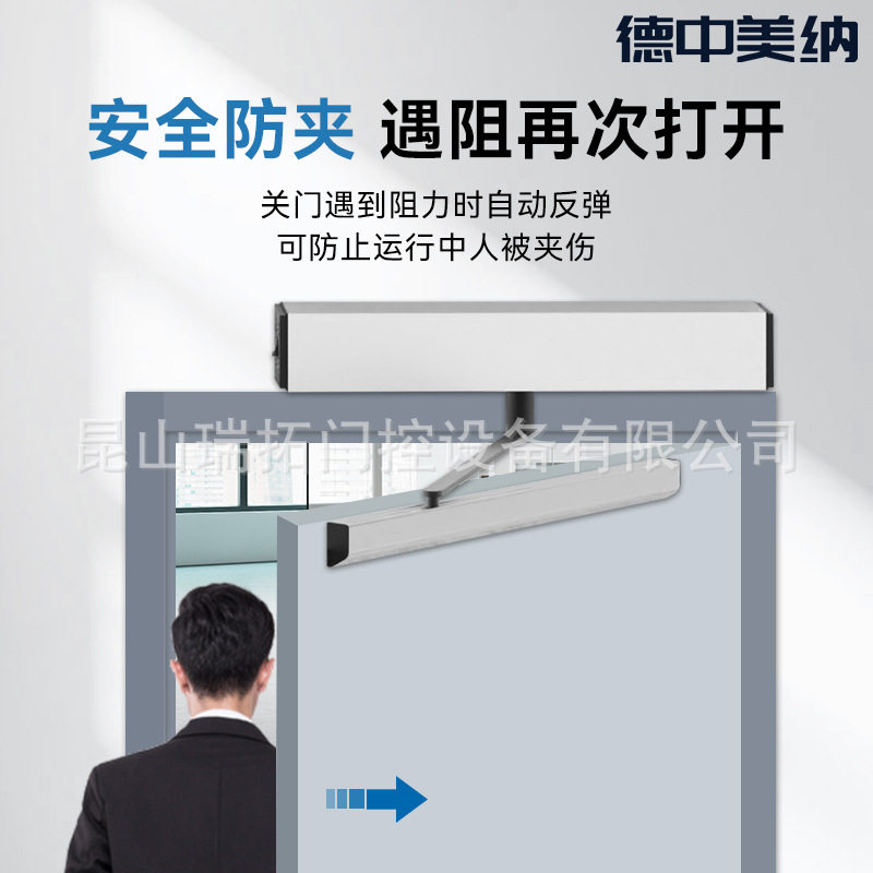 90度平开门车库电动闭门器开门机推拉滑杆外贸出口宽电压控制器