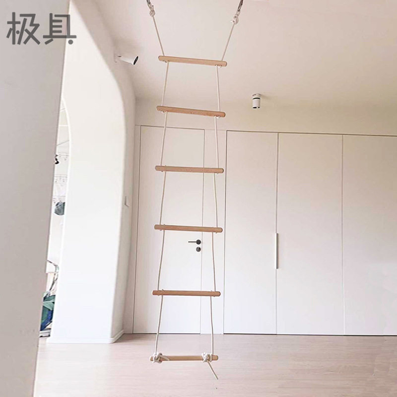 幼儿园悬挂秋千攀爬绳儿童训练器材体能绳梯悬垂吊环户外器械