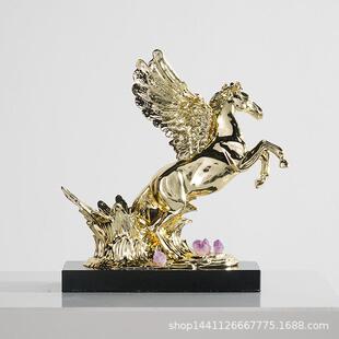 马到成功红酒架摆件客厅酒柜餐边柜轻奢高级感家居饰品乔迁送礼