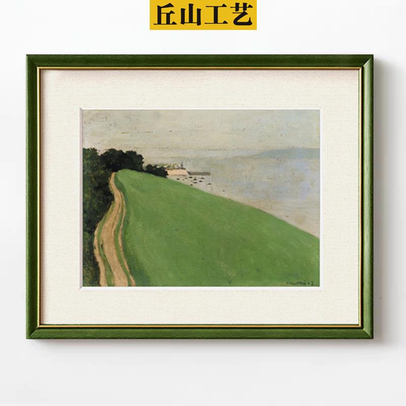 床头绿植挂画欧式简约餐厅客厅法式田园风格装饰画高端装裱小众画