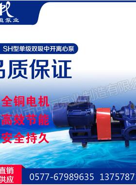 中恒泵业双吸泵SH、S型单级双吸中开离心泵农田灌溉城市供水泵