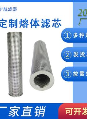 烧结毡滤芯 聚酯熔体滤芯 金属滤油不锈钢折叠滤芯10um滤筒