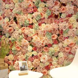 [夏花]仿真花墙网红墙婚庆花墙门店装饰墙可拼接剪裁FW46-032-046