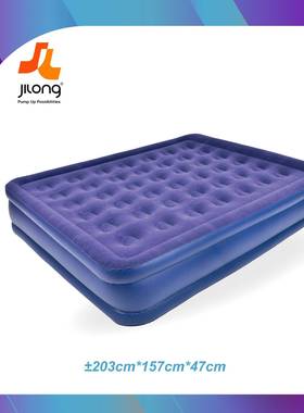 JILONG直销新款充气床家用双人气垫床加厚充气床便携午休折叠