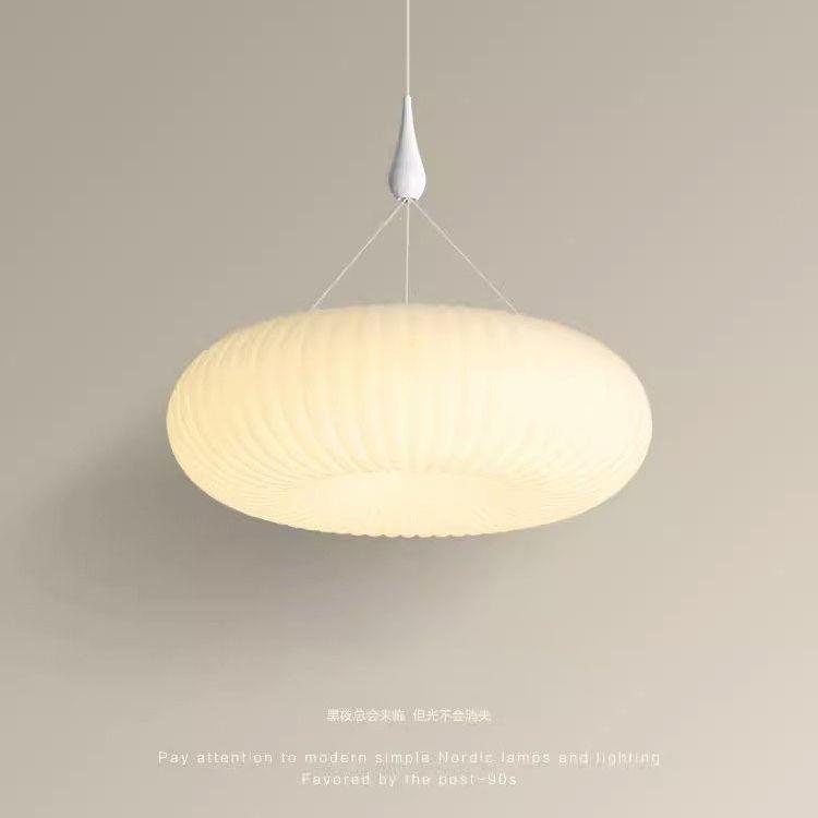 新款日式创意个性卧室书房白色南瓜灯北欧现代简约民宿餐厅led灯