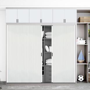 无轨蜂巢折叠门家用推拉门移门厨房衣柜隐形试衣间民宿客厅美容院