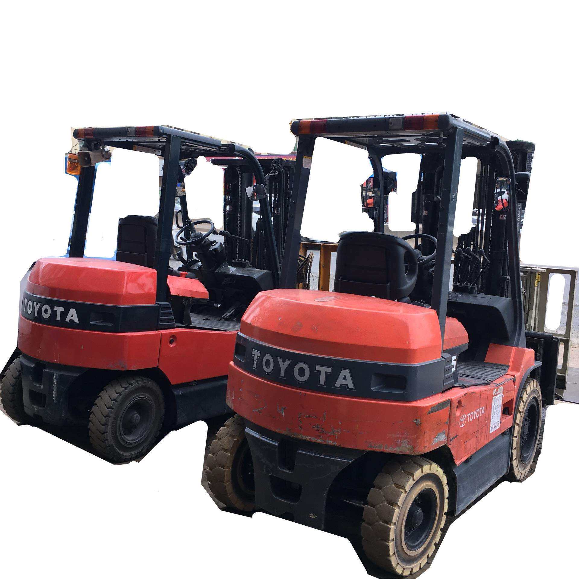 3吨叉车丰田铅酸蓄电池平衡重式电动叉车配大板推拉器出租