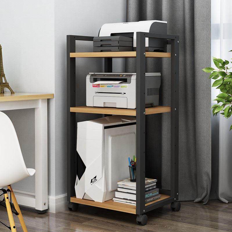 2I家庭打印机置放架置物架多层电脑主机打印机可调节桌下办公