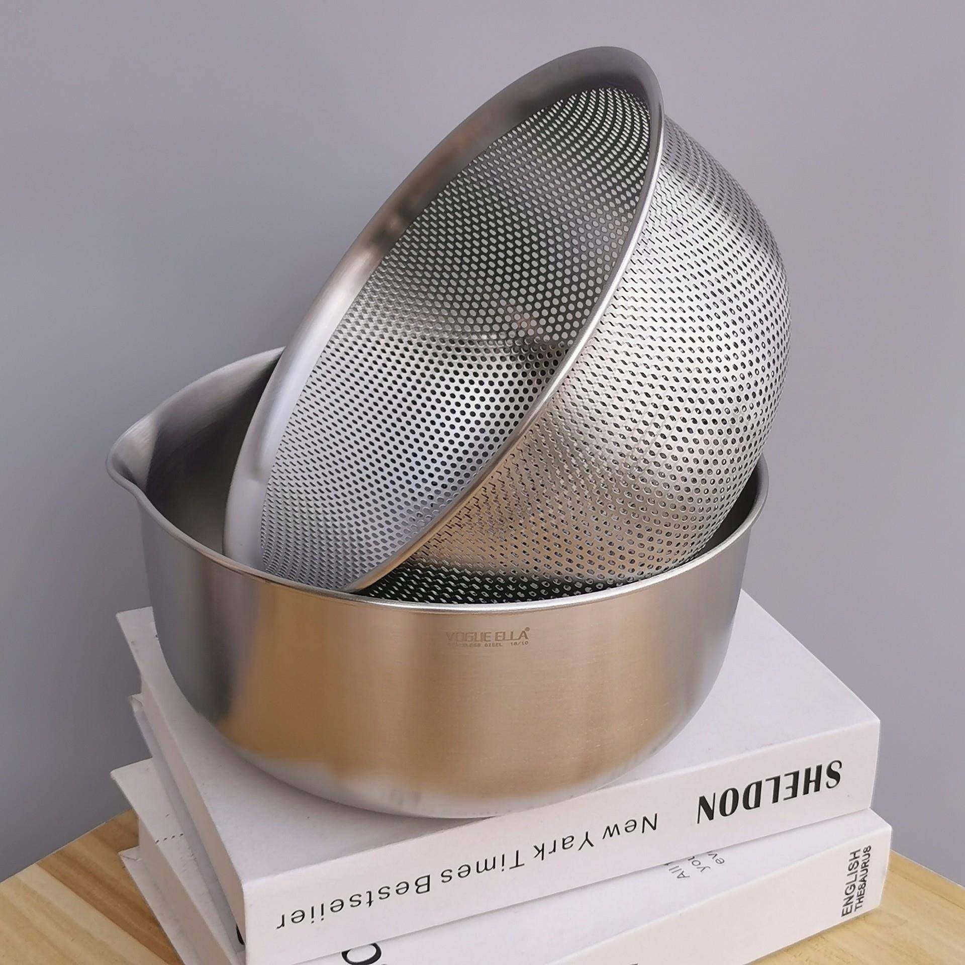 18-10不锈钢洗菜篮漏盆套装加厚沥水篮304家用厨房和面打蛋盆,节庆用品/礼品,新娘配件,淘宝优惠券,粉丝福利购,淘宝优惠卷