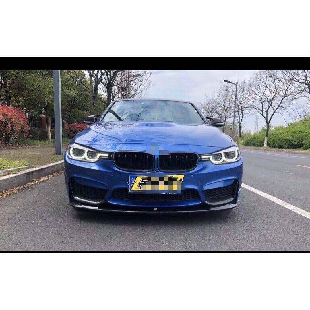 适用于13-19宝马F30/F35改装M3前杠大包围MP款前唇包角前杠防撞梁