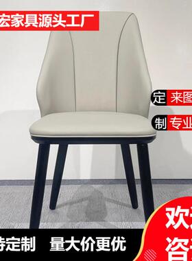 意式轻奢极简实木高端餐椅家用现代简约椅子北欧创意高级感靠背椅