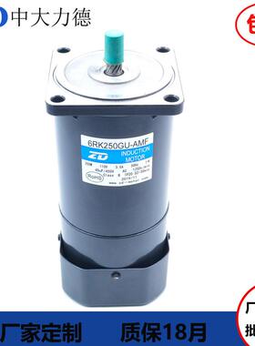 ZD中大交流刹车电机减速6RK250GU-AMF可配3-200K减速箱110V250W