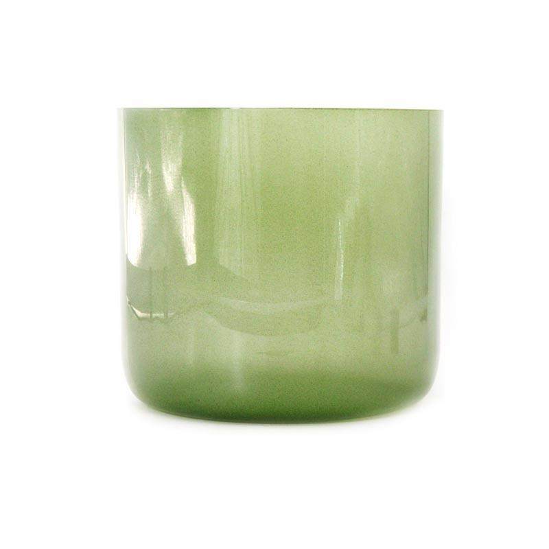 绿色系石英水晶唱歌碗用于声音冥想唱歌碗冥想乐器音乐钵调音