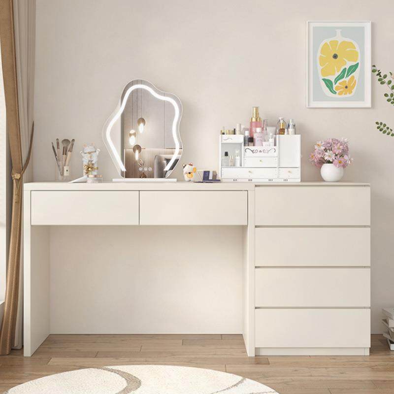 奶油风梳妆台收纳柜一体现代简约卧室书桌法式轻奢化妆台梳妆桌子,3C数码配件,其它配件,淘宝优惠券,粉丝福利购,淘宝优惠卷