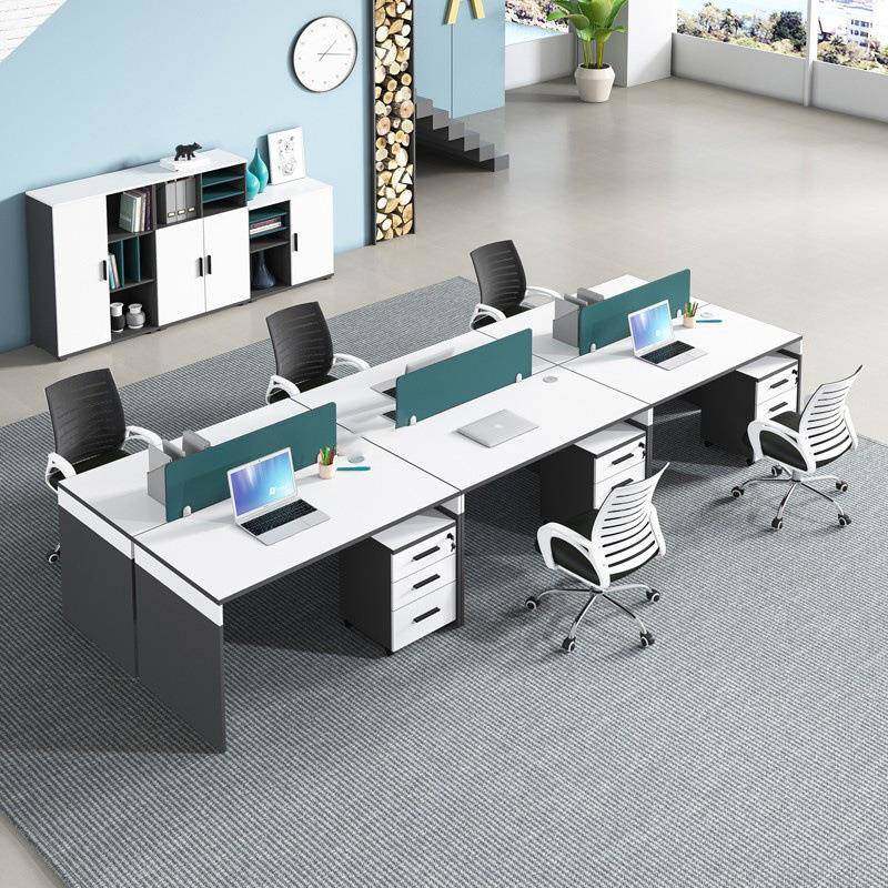 职员办公桌4人位简约现代办公家具轻奢高级员工位桌椅组合电脑桌,3C数码配件,其它配件,淘宝优惠券,粉丝福利购,淘宝优惠卷