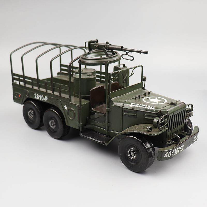 仿真道奇运输卡车模型复古手工艺品二战军车摆件怀旧收藏橱窗摆设,农用物资,其他肥料,淘宝优惠券,粉丝福利购,淘宝优惠卷