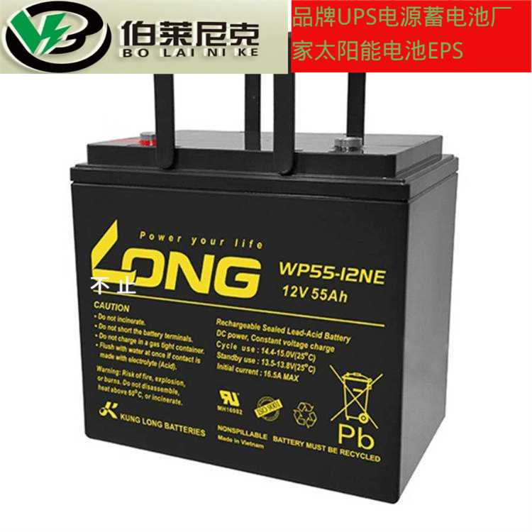 LONG广隆蓄电池WP65-12AN12V65AH应急照明EPS电源光伏发电