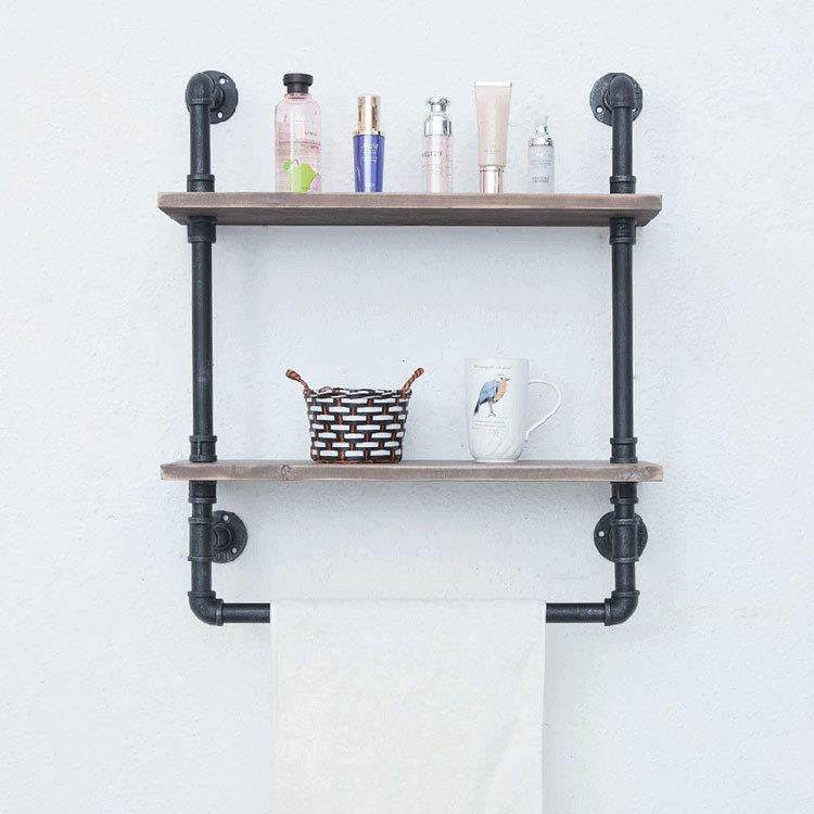 实木两层隔板墙上置物架壁挂水管置物架书架客厅墙壁搁板毛巾架,节庆用品/礼品,新娘配件,淘宝优惠券,粉丝福利购,淘宝优惠卷