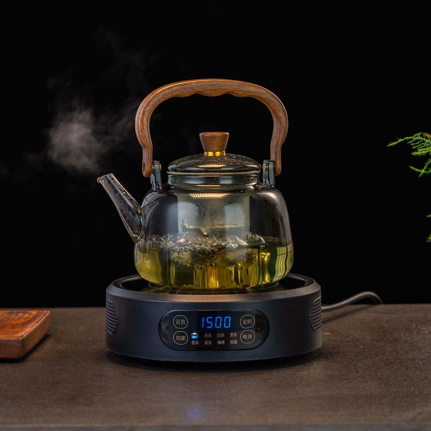 康米电陶炉T12煮茶玻璃壶泡茶加热烧水炉电磁炉不挑壶茶炉家用