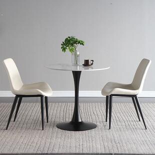 板会客郁金办公公休郁金香轻合阳接待圆桌小休闲洽谈奢桌椅餐桌桌