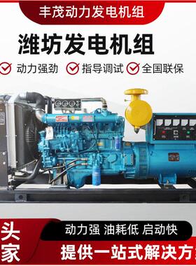 潍坊80千瓦发电机组80kw柴油发动机WP4D100E200发电机防护等级高