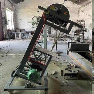 销木工寿材曲线锯小型带锯机齐头锯多功能斜度曲线锯寿木雕刻厚木