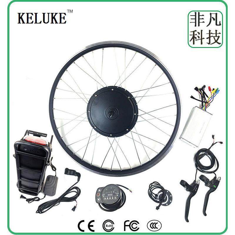 自行车山地车改装后驱卡飞电动助力套件48V1500W后货架锂电KT900S