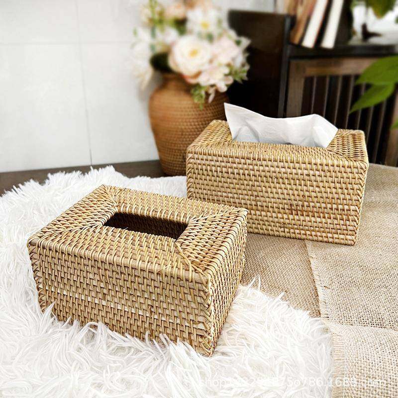 越南藤编纸巾盒餐纸筒客厅创意简约酒店纸巾筒高档家用抽纸盒,纺织面料/辅料/配套,纺织机械配件,淘宝优惠券,粉丝福利购,淘宝优惠卷