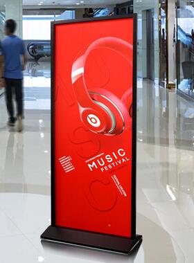 XGD丽屏展0架立式落地式双面立牌kt海报架门牌板型8x200广告宣传