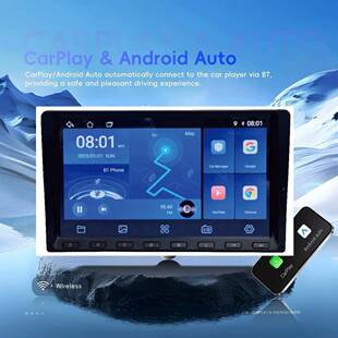 车载9寸安卓通用一机导航MP5播放车器GPS导67924航体MP4收音机倒