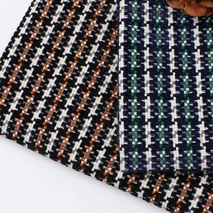 绒秋季新色织花星星面料面双色回旋提柔软双色回款旋服装箱包桌布