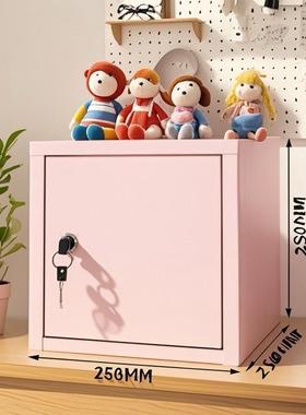 新款ins小型带锁收纳盒带密收码锁舍IEK纳桌面资料柜宿机械锁利克